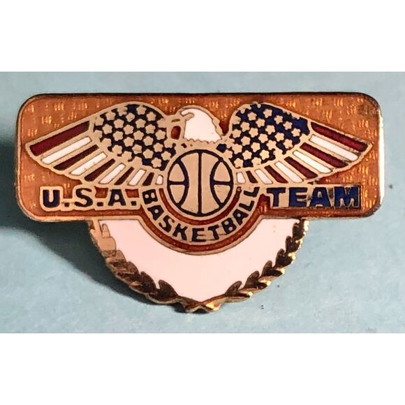 USA Team Basketball Eagle logo Team Pin -Olympic Team Gold Winners - Picture 1 of 3